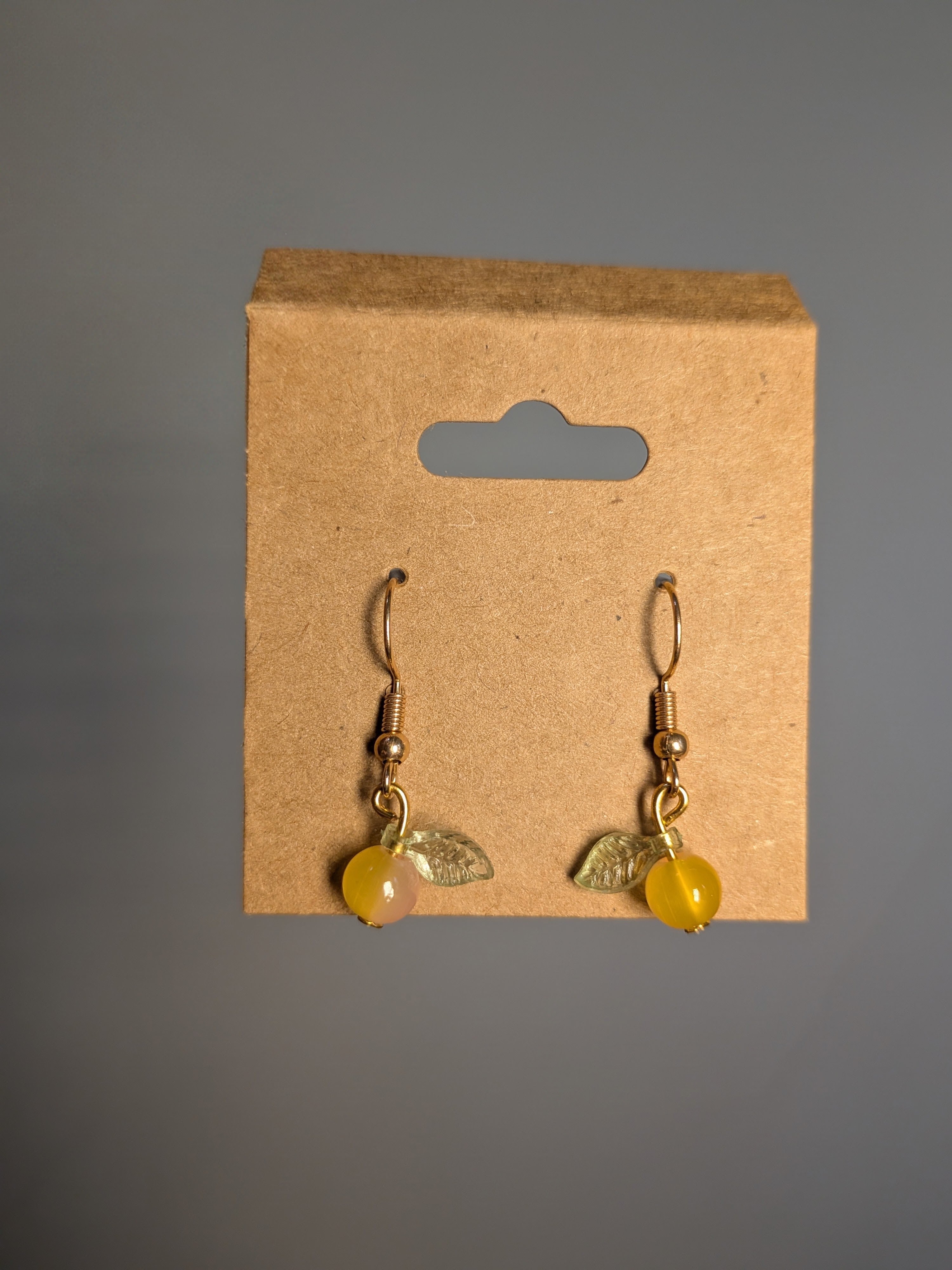 Lemon Earrings, Gold